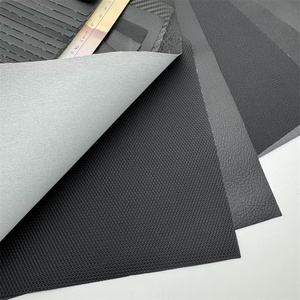Cuero Sintético con Textura de Paja Negra Grabada en Relieve de 0.7mm para Fundas de Asientos de Coche, Motocicleta, Sofá y Bolsos - Resistente al Viento - Product Image 3
