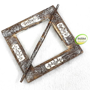 พรีเมี่ยมที่มีคุณภาพที่สวยงามและออกแบบแฮนด์เมดไม้ผ้าม่านผูกหลัง - Product Image 1