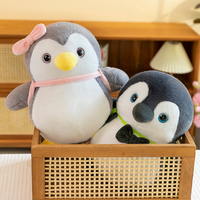 Peluche Pingouin 'Évite l'école' Mignonne, en forme de couple, Plusieurs Tailles, Décoration de Chambre d'Enfant, Cadeau de Saint-Valentin