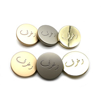 Boutons métalliques personnalisés YYX, logo gravé, accessoires vestimentaires, boutons en alliage de zinc, boutons de costume détachables, accessoires