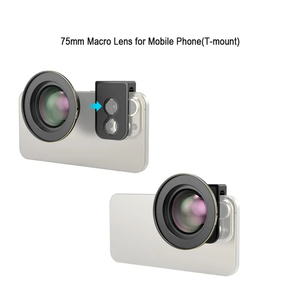 Objectif macro 75 mm <span class=keywords><strong>en</strong></span> alliage/verre/silicone pour téléphones mobiles (monture T) pour <span class=keywords><strong>iPhone</strong></span> 15 et smartphones Vivo 4588 - Product Image 1