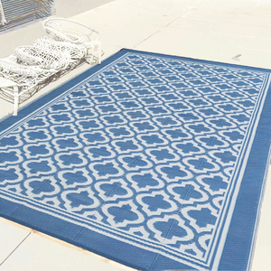 Alfombra Ligera Impermeable de Estilo Bohemio Tejida para Interiores/Exteriores Antideslizante para Hogar, RV, Playa, Picnic, Golf, Ejercicio, Patio, Terraza, Camping - Product Image 3