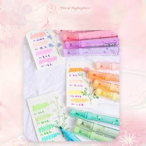 फूलों की छटपटाखा-विद्यार्थियों के लिए 12 रंग-नरम टिप गैर विषैले पास्टल मार्कर्स/बच्चों के अध्ययन नोट - Product Image 2