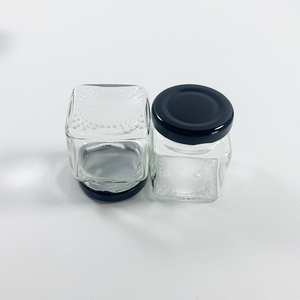 50Ml <span class=keywords><strong>100Ml</strong></span> <span class=keywords><strong>280Ml</strong></span> 500Ml Tái Sử Dụng Vuông Lọ Thủy Tinh Thủy Tinh Thực Phẩm Lưu Trữ Mật Ong <span class=keywords><strong>Jar</strong></span> Với Nắp Màu Đen - Product Image 4