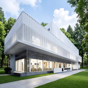 Mur rideau minimaliste en aluminium anodisé, design transparent, pour revêtement extérieur de bâtiment, anti-corrosion, 70 pouces et plus - Product Image 1