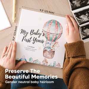 Custom <strong>Baby</strong> First Five Year Journal Keepsake <strong>Memory</strong> Book With <strong>Box</strong> for Growth Recording - Product Image 3