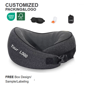 Tùy Chỉnh Xách Tay Chậm Phục Hồi Bộ Nhớ Bọt Hình Chữ U Gối Với Logo Ergonomic Mềm Cổ Hỗ Trợ Du Lịch Bọc Gối - Product Image 1