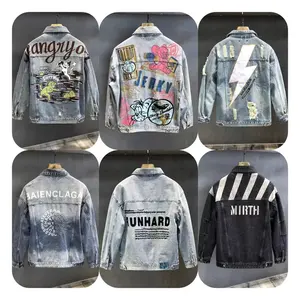 Jaket jins Denim wanita ukuran Plus, jaket jins Denim wanita, jaket longgar bersaku, kerah Turn Down, jaket jins Denim wanita ukuran Plus, musim gugur dan musim semi