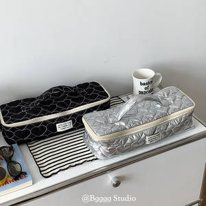 Bolsa de Maquillaje de Nailon de Alta Calidad para Guardar Rizadores de Pelo, con Logotipo Personalizado, Plateada, con Cierre y Clip, para Viaje - Product Image 3