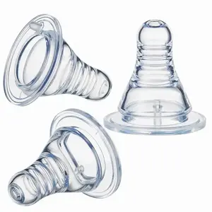 [Standard-Hals-Baby flaschen nippel] Weicher und bequemer Silikon nippel, Anti-Kolik, BPA-frei, Größe 3.7CM