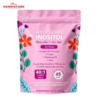 45 portions de poudre de Myo et D-Chiro Inositol, mélange 40:1, 225g, complément alimentaire pour femmes