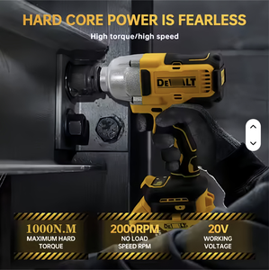Factory Direct Sales Cordless 20V 1000N.M Brushless Industrial/DIY Grade High-Torque 1in Impact <b>Wrench</b> 3-Year Warranty DCF-21 - Product Image 2