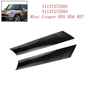 แถบตกแต่งเสา A ของกระจกหน้ารถสำหรับมินิคูเปอร์ R55 R56 R57 2007-2015 ฝาครอบขอบกระจกหน้ารถ 51137272583 51137272584 - Product Image 4