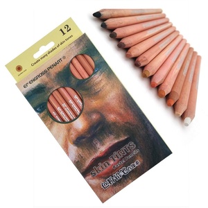 Crayon <span class=keywords><strong>Pastel</strong></span> <span class=keywords><strong>de</strong></span> qualité supérieure, lot <span class=keywords><strong>de</strong></span> 12 pièces par paquet, 4.0mm, couleur <span class=keywords><strong>de</strong></span> la peau au plomb, pour porno - Product Image 4