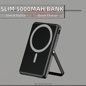 Từ Tính 10000MAh Xách Tay Pin Sạc 5-Trong-1 Được Xây Dựng Trong Cáp Nhanh Chóng Sạc Có Thể Gập Lại Không Dây Đứng Type-C 20W Công Suất Đầu Ra - Product Image 3