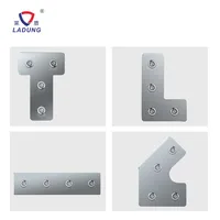 Plaque de fixation en aluminium pour profilés de robot LADUNG, type L, type T, réglage d'angle à 45 degrés SFP