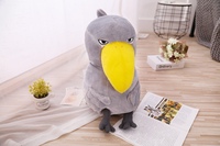 Nouvelle Peluche Style Bouddha en position assise, Oiseau à grande bouche, Cigogne à tête de baleine, Poupée renard, Coussin décoratif pour la maison OEM ODM