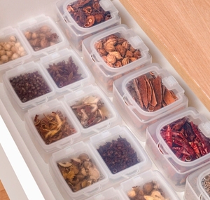 Boîte de rangement pour épices de cuisine pas chère, compartiment <span class=keywords><strong>à</strong></span> rabat, plastique, <span class=keywords><strong>aérateur</strong></span> de cuisine pour la cannelle, le poivre séché et autres épices - Product Image 3