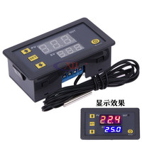 W3230 12V 24V AC110-220V ligne de sonde 20A contrôle numérique de la température Thermostat à affichage LED avec Instrument de contrôle de la chaleur/refroidissement