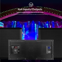 Module amplificateur haute puissance 4000W à quatre canaux avec DSP intégré pour subwoofers doubles 18 pouces, idéal pour la scène et le théâtre