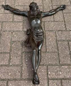 Venta al por mayor vida religiosa al aire libre tamaño la estatua <span class=keywords><strong>de</strong></span> bronce <span class=keywords><strong>de</strong></span> <span class=keywords><strong>Cristo</strong></span> Jesús crucifixión INRI escultura - Product Image 1