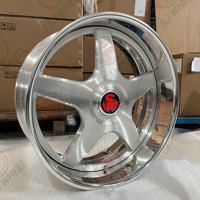 Jantes SJ personnalisées en 2 parties, 20, 22, 23, 24, 26, 28, 30 pouces, forgées, finition or poli, 5x127, finition chrome poli brossé pour Impala SS