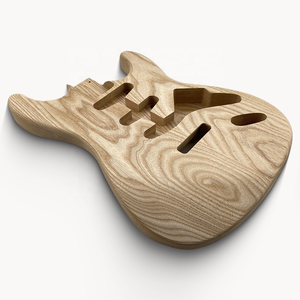 Oferta Especial: Cuerpo de Guitarra DIY en Blanco, de Fresno, sin Acabado, SSS, en Venta - Product Image 3