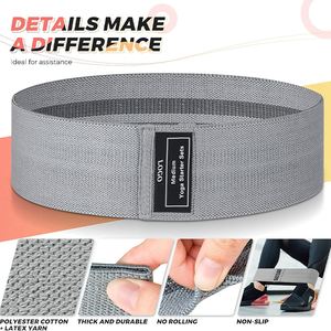 Banda de Resistencia Circular Personalizada con Logotipo para Entrenamiento, Ejercicio, Gimnasio, Sentadillas, Glúteos, Banda de Tela para Fitness, Entrenamiento de Cadera de Algodón - Product Image 3
