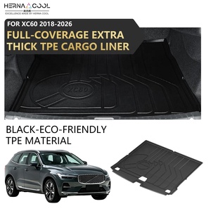 Tapis de coffre 3D TPE toutes saisons sur mesure, modèle Train Box, compatible <span class=keywords><strong>Volvo</strong></span> XC90, <span class=keywords><strong>XC60</strong></span>, S90, S60, XC40, EM90 - Meilleures ventes - Product Image 4