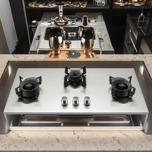 Brûleur pliable à surface d'allumage céramique <span class=keywords><strong>de</strong></span> sécurité pour GPL (GPL), avec minuterie et barrière d'air, batterie intégrée, pour cuisinière à gaz d'hôtel, vente en gros d'usine - Product Image 1