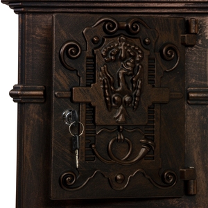 Buzones de <span class=keywords><strong>correos</strong></span> de aluminio clásico de Londres de estilo europeo, buzón de pie independiente decorativo de León, revestimiento en polvo impermeable - Product Image 6