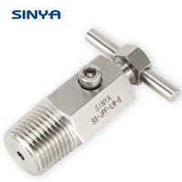 Acier inoxydable 304/304L 316/316L Alliage Monel 400 Duplex 6000 PSI 1/4 3/8 1/2 NPT Valve de purge et de purge d'instruments