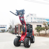 Chinesischer Hydraulischer 4WD-Lader DY50 mit Seiteneinkippkabine Kleiner Landwirtschaftslader mit Mehrfachanbaugeräten