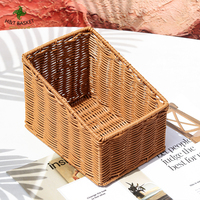 Handgemaakte wilgenbroodmanden, bamboe, ander plastic, fruitmanden, gevlochten rotan, rieten picknickmanden, cadeau-opbergmanden met handvat, bureaubladcontainers