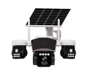 กล้องวงจรปิดรักษาความปลอดภัยแบบโดม 6MP พลังงานแสงอาทิตย์ รองรับซิมการ์ด 4G ความคมชัดสูง 3 เลนส์ PTZ เชื่อมต่อเครือข่ายสำหรับบ้าน พร้อมระบบแจ้งเตือนสีสันสดใส ตรวจจับความเคลื่อนไหว - Product Image 2