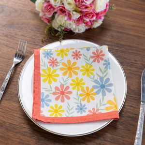 Serviettes de table en coton sur mesure, serviettes en tissu imprimées pour l'hôtellerie, les banquets et les commandes en gros - Product Image 1