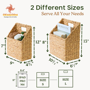 H & T 2025 OEM cesto portaoggetti in vimini pane fiore Picnic fatto a mano tessuto personalizzato paglia vimini Rattan cesto portaoggetti - Product Image 2