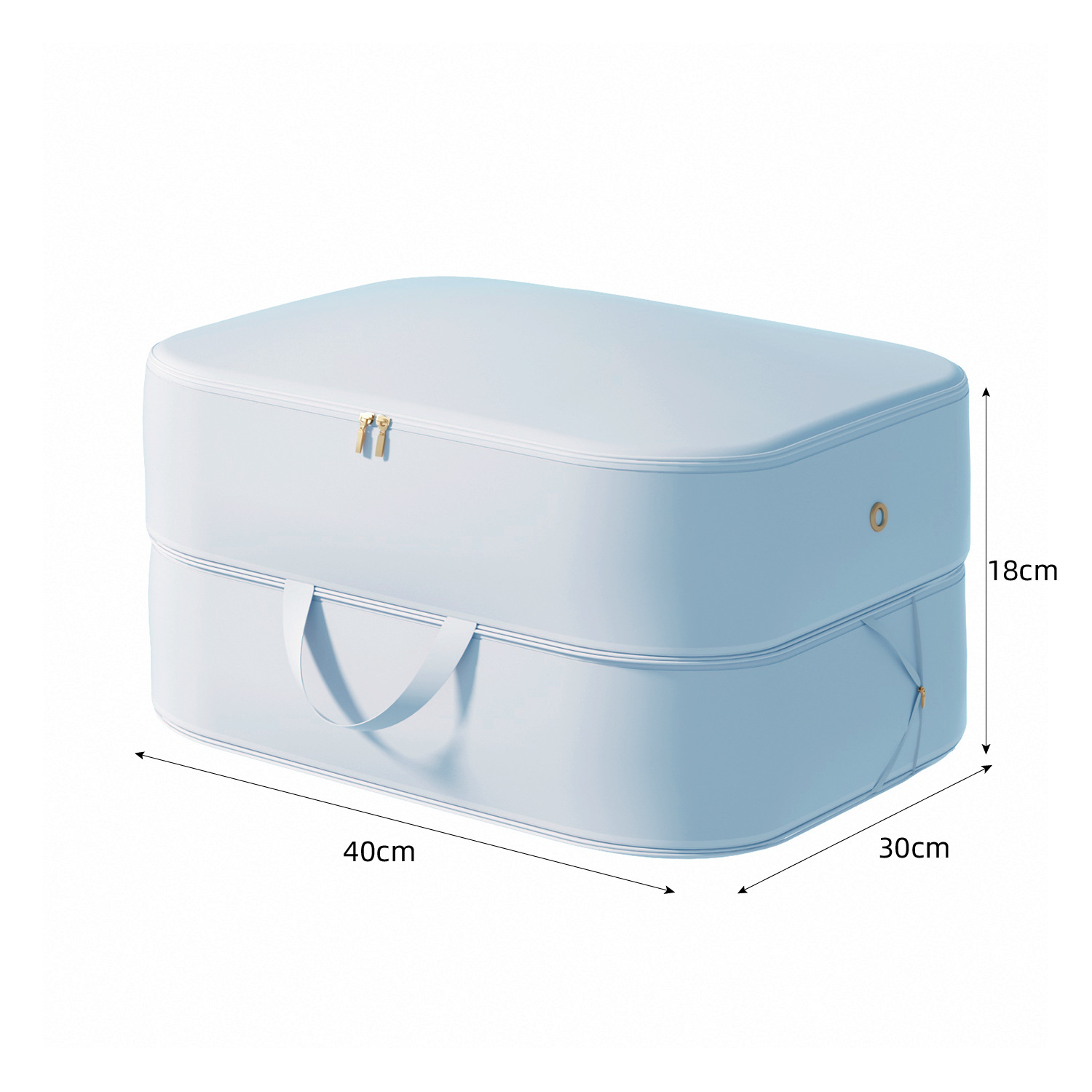 สีน้ำเงิน-40*30*18ซม.