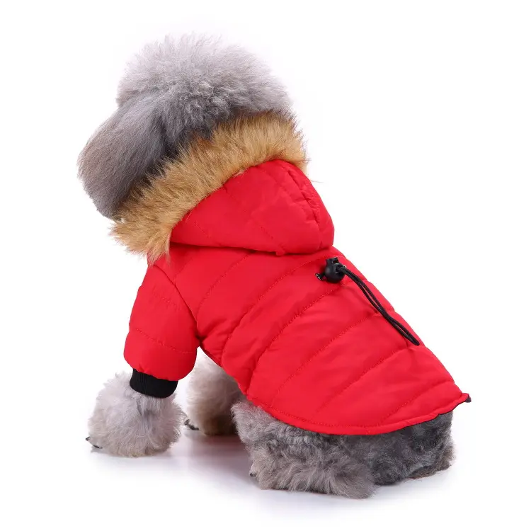 Üreticileri toptan lüks pet giysi orta boy köpek kış kalınlaşmak sıcak köpekler mont