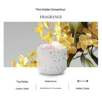 Coffret cadeau en pierre d'aromathérapie sans flamme haut de gamme désodorisants à l'huile essentielle à motif solide pour diffuseur à usage domestique