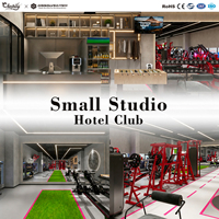 Equipo de Gimnasio Comercial Completo, Conjunto de Máquinas de Gimnasio, Paquete de Entrenamiento de Fuerza, Proyecto Llave en Mano para Hoteles y Clubes, Guangzhou, China