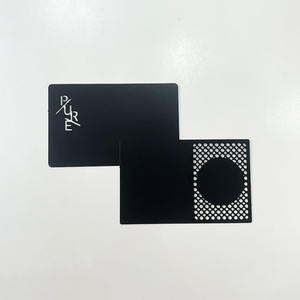 Échantillon gratuit Cartes métalliques intelligentes NFC Noir mat 215/216 <span class=keywords><strong>Carte</strong></span> de visite <span class=keywords><strong>virtuelle</strong></span> NFC en métal avec logo - Product Image 4