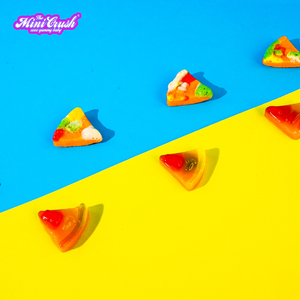 Aperitivos de caramelo de pizza gomosos liofilizados Halal personalizados directos de fábrica al por mayor originales con colores y sabores naturales - Product Image 3