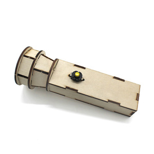 Kit de linterna de madera, juguete educativo para niños, modelo de experimento científico con control manual y batería alcalina Aaa - Product Image 4
