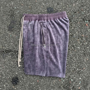 Pantalones Cortos Deportivos para Hombre, 100% Algodón, Cintura Elástica con Cordón, Estilo Desgastado, Personalizados - Product Image 3