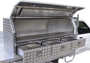 Cassetta Portautensili Premium in Acciaio Verniciato a Polvere di Alluminio <span class=keywords><strong>per</strong></span> Stoccaggio e <span class=keywords><strong>Lavoro</strong></span> su Ute/Pickup - Product Image 5