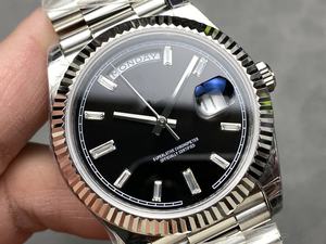 Reloj Mecánico Impermeable de la Mejor Calidad, 40 mm, Fábrica KF, Acero 904L, Movimiento 2836, 228239, Peso 215 g, Diamante Negro, 50 Bares de Resistencia al Agua - Product Image 2