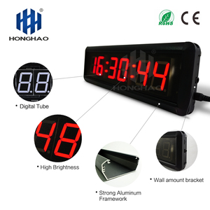 Hàng Châu honghao dự án sự kiện lớn 6 chữ số 1.8inch Bảng Đếm ngược màu đỏ đồng hồ LED - Product Image 3