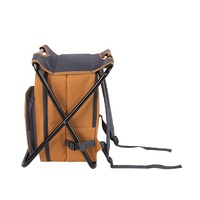 Sac à dos de pique-nique isotherme TAWA pour 4 personnes, avec fonction chaise, grand compartiment alimentaire, poche avant, design pliable, fermeture éclair