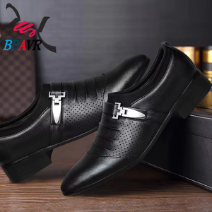 Zapatos de Negocios Transpirables para Hombre, Diseño Hueco, 2024 - Zapatillas Casuales de Cuero Ventiladas para Conducir y Oficina - Product Image 2
